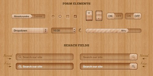 Got Wood? UI Design Elements